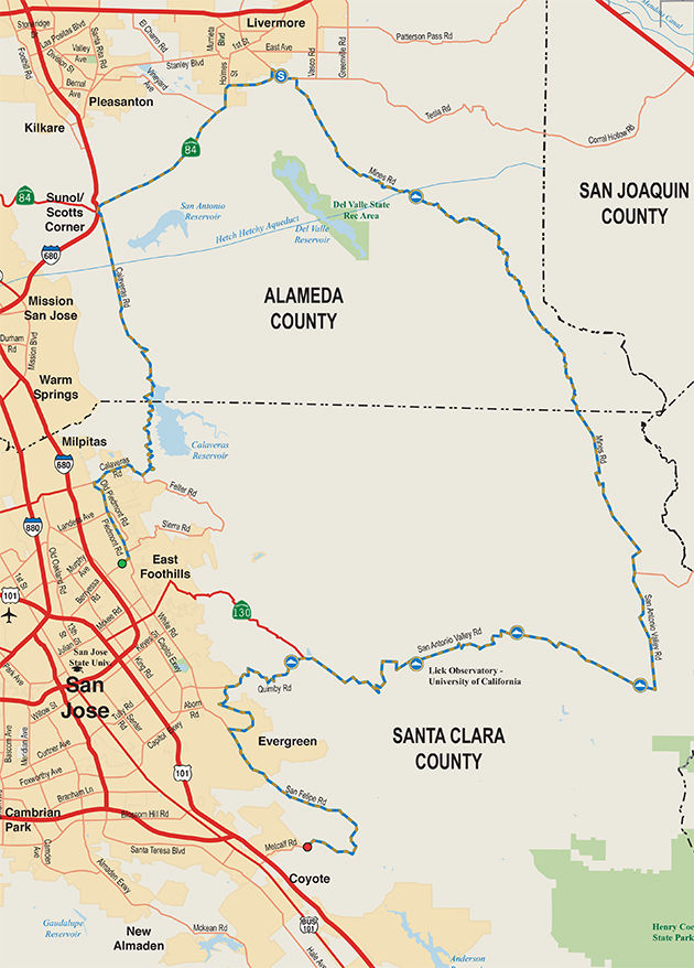 Tour of California stage 3 map